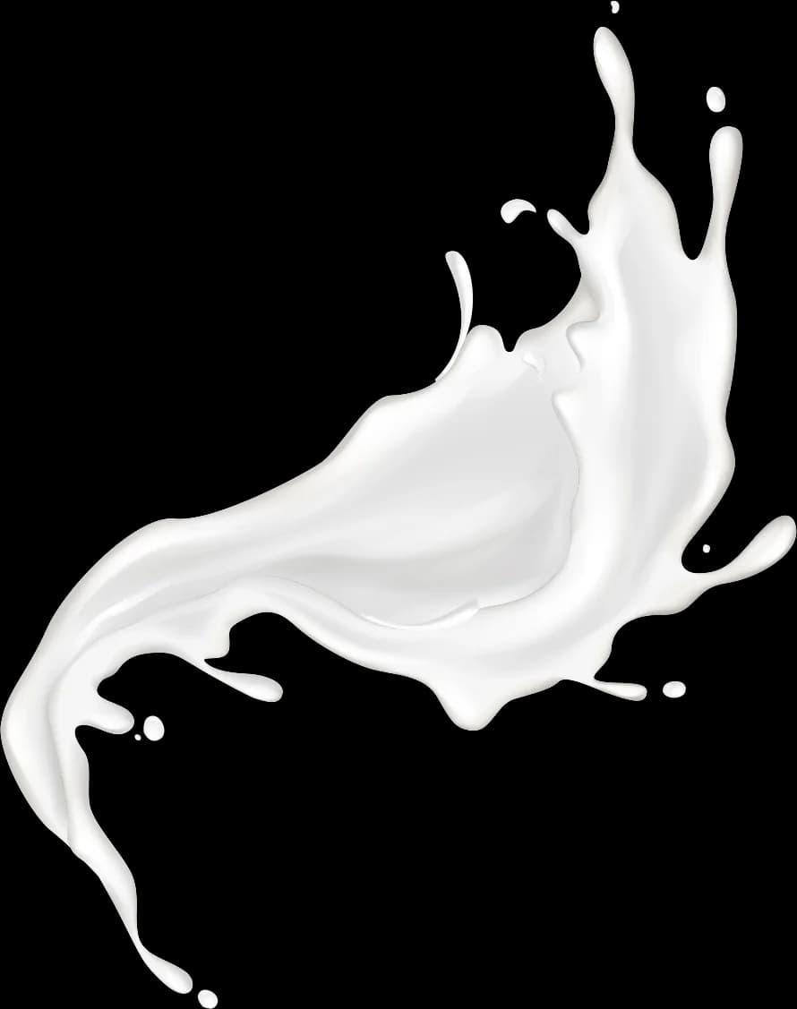 Milk splash bottom